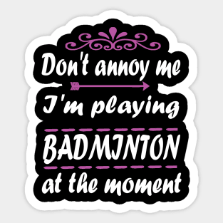 Badminton Badminton Racket Gift Birdy Sticker